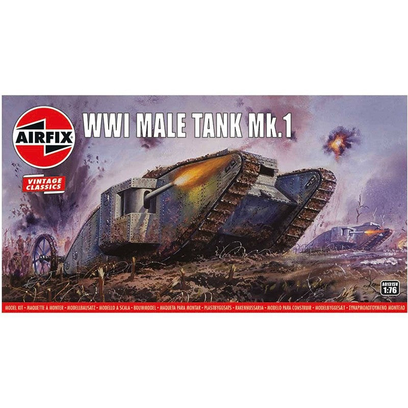 Airfix 1/76 WWI Male Tank Mk.I Kit