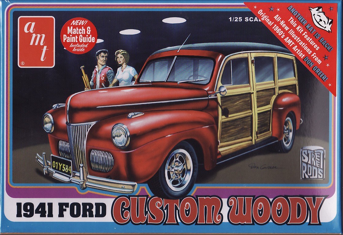 AMT 1/25 1941 Ford Custom Woody Kit