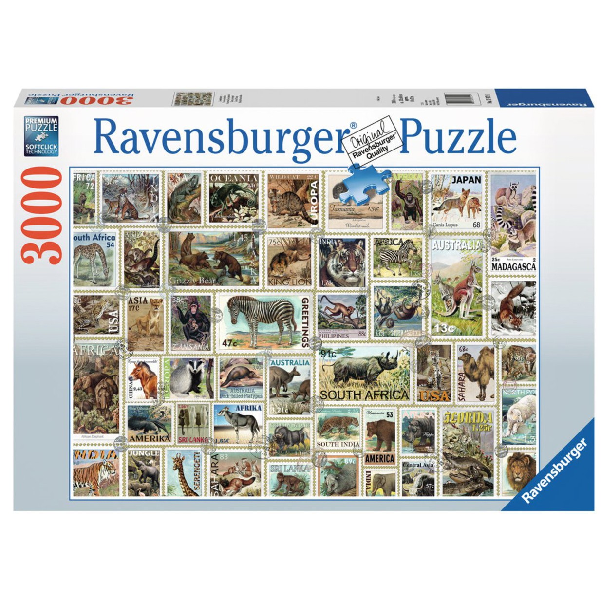 Animal Stamps 3000pc Puzzle
