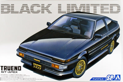 Aoshima 1/24 AE86 Sprinter Trueno GT-Apex Black Limited Kit