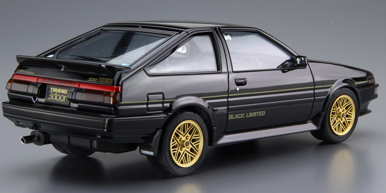 Aoshima 1/24 AE86 Sprinter Trueno GT-Apex Black Limited Kit