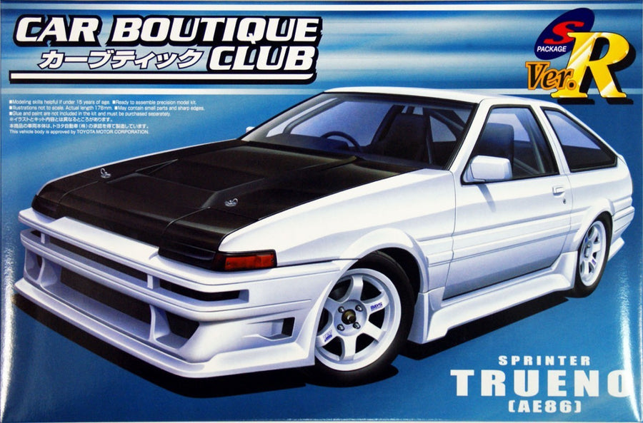 Aoshima 1/24 Car Boutique Club AE86 Sprinter Trueno Kit