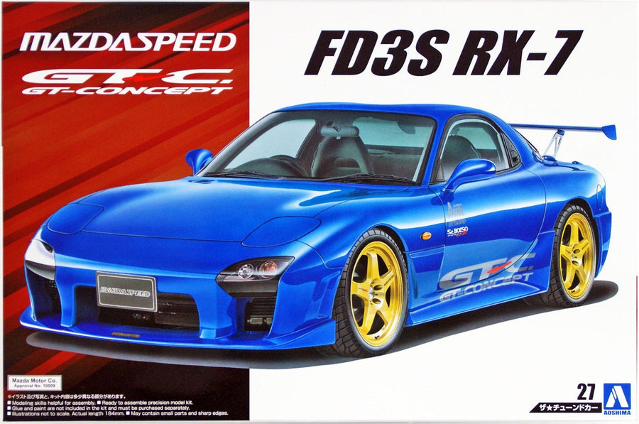 Aoshima 1/24 Mazda Speed FD3S RX-7 A Spec GT Concept '99 Kit