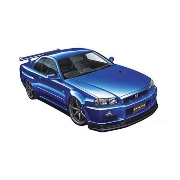 Aoshima 1/24 Nissan BNR34 Skyline GT-R V-Spec II 2002 Kit A005159