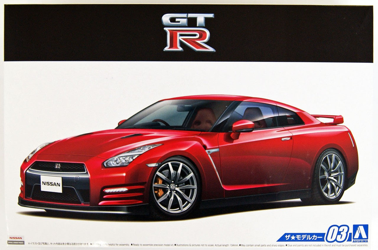 Aoshima 1/24 Nissan R35 GT-R Pure Edition '14 Kit A005154