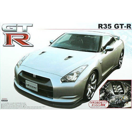 Aoshima 1/24 Nissan R35 GT-R (w/engine) Kit