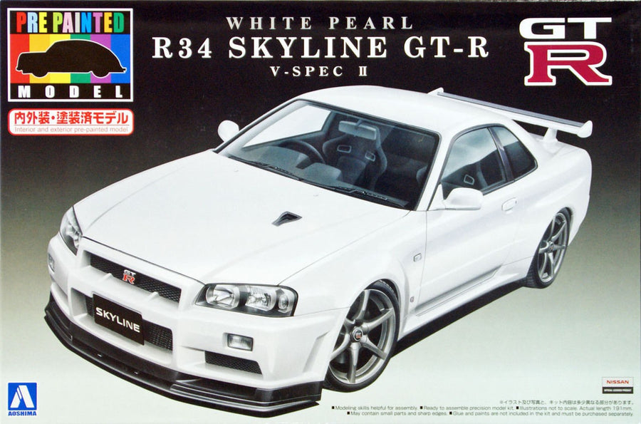 Aoshima 1/24 R34 Skyline GT-R V-Spec II Kit