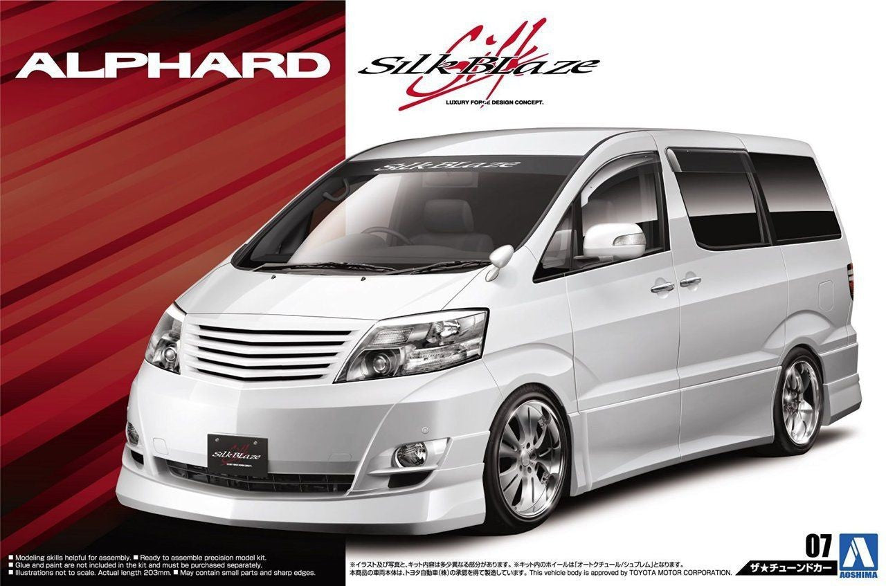 Aoshima 1/24 Silk Blaze MNH/ANH10/15W Alphard '05 Kit A005215