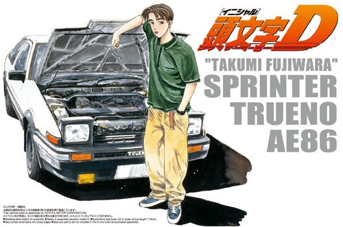 Aoshima 1/24 Takumi Fujiwara Sprinter Trueno AE86 Comic Version Kit A000320