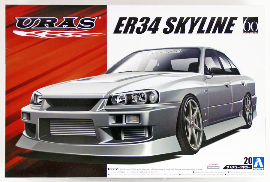 Aoshima 1/24 Uras ER34 Skyline (60th Anniversary) Kit A005321