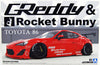 Aoshima 1/24 ZN6 Toyota 86 ’12 GREDDY&ROCKET BUNNY ENKEI Ver. Kit