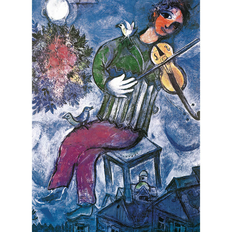 The Blue Violinist by Marc Chagall 1000pc Puzzle