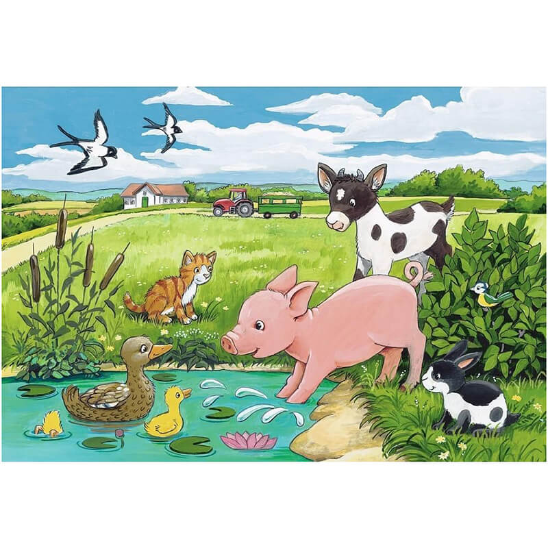 Baby Farm Animals by Antje Flad 2x12pcs Puzzle