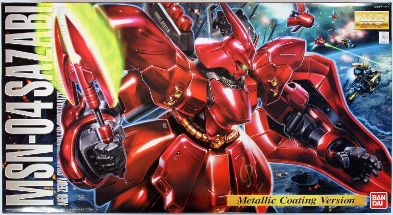 Bandai 1/100 MG MSN-04 Sazabi Metallic Coating Version Kit