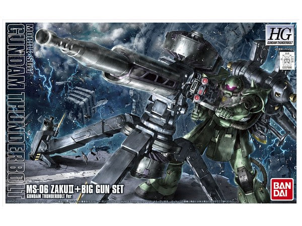 Bandai 1/144 HG MS-06 Zaku II + Big Gun Set (Thunderbolt Ver.) Kit
