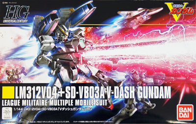 Bandai 1/144 HG LM312V04 + SD-VB03A V-Dash Gundam Kit