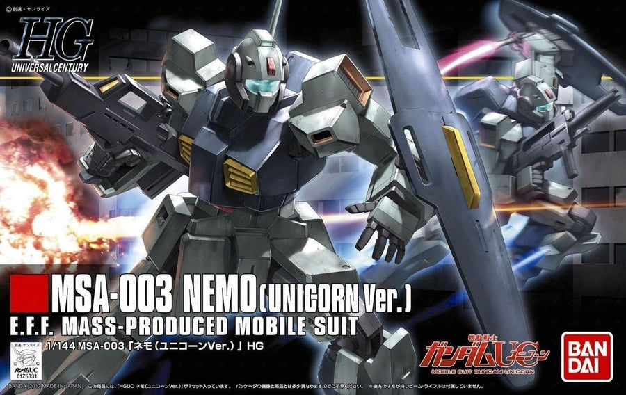 Bandai 1/144 HG MSA-003 Nemo (Unicorn Ver.) Kit