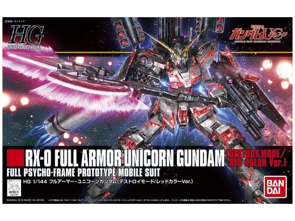 Bandai 1/144 HG RX-0 Full Armor Unicorn Gundam Destroy Mode