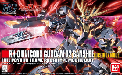 Bandai 1/144 HG RX-0 Unicorn Gundam 02 Banshee (Destroy Mode)