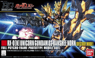 Bandai 1/144 HG RX-0(N) Unicorn Gundam 02 Banshee Norn (Destroy Mode) Kit