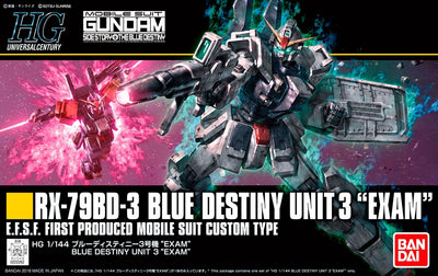 Bandai 1/144 HG RX-79BD-3 Blue Destiny Unit 3 "Exam" Kit