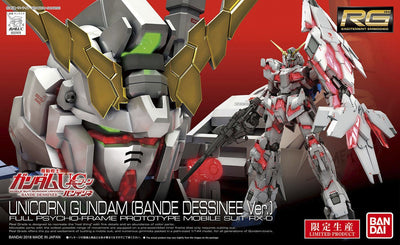 Bandai 1/144 RG Unicorn Gundam (Bande Dessinee Ver.) Kit