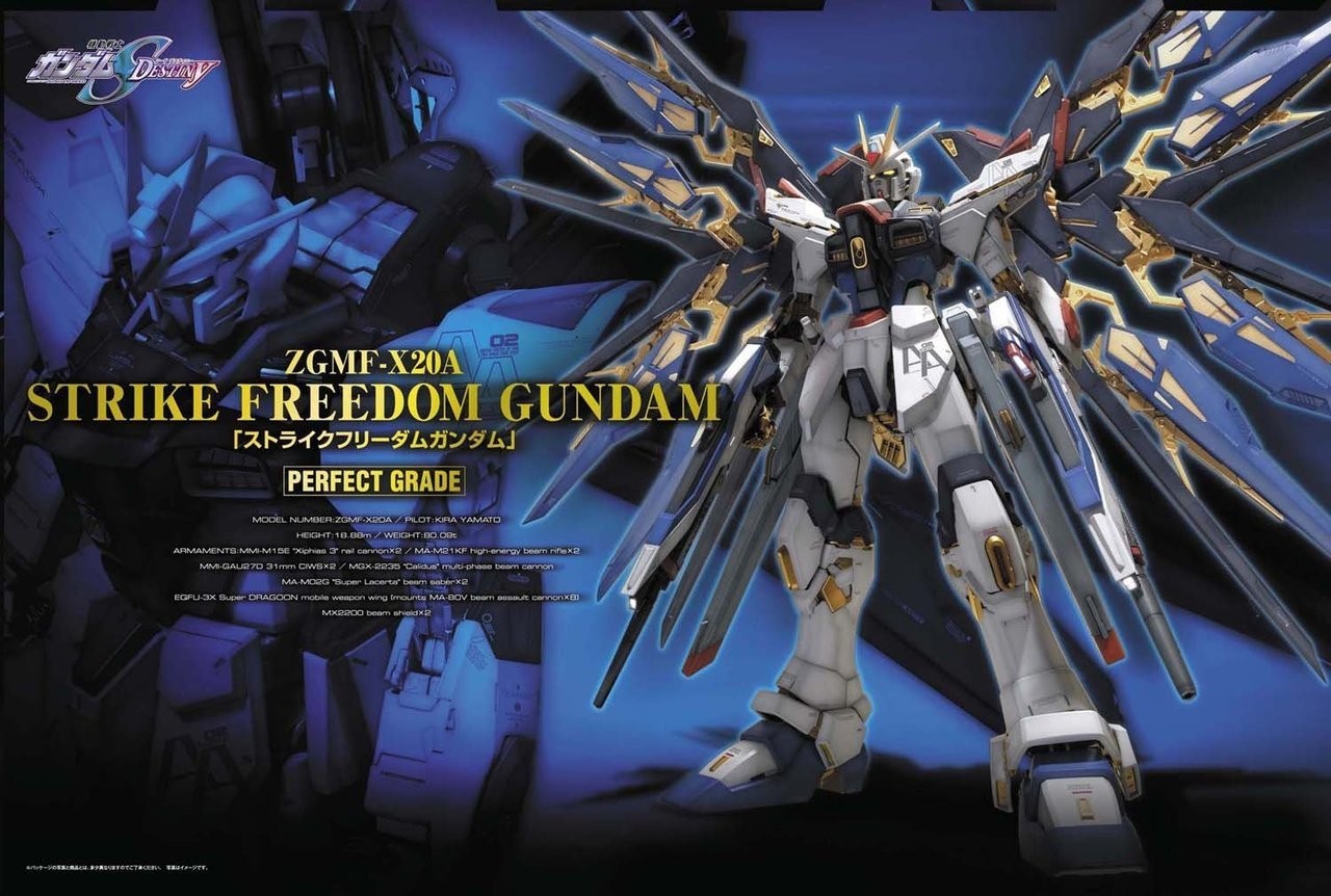 Bandai 1/60 PG ZGMF-X20A Strike Freedom Gundam Kit
