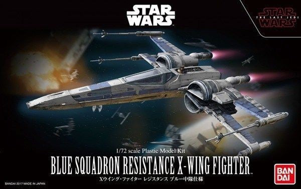 Bandai 1/72 Star Wars Blue Squadron Resistance X-Wing Fighter Kit