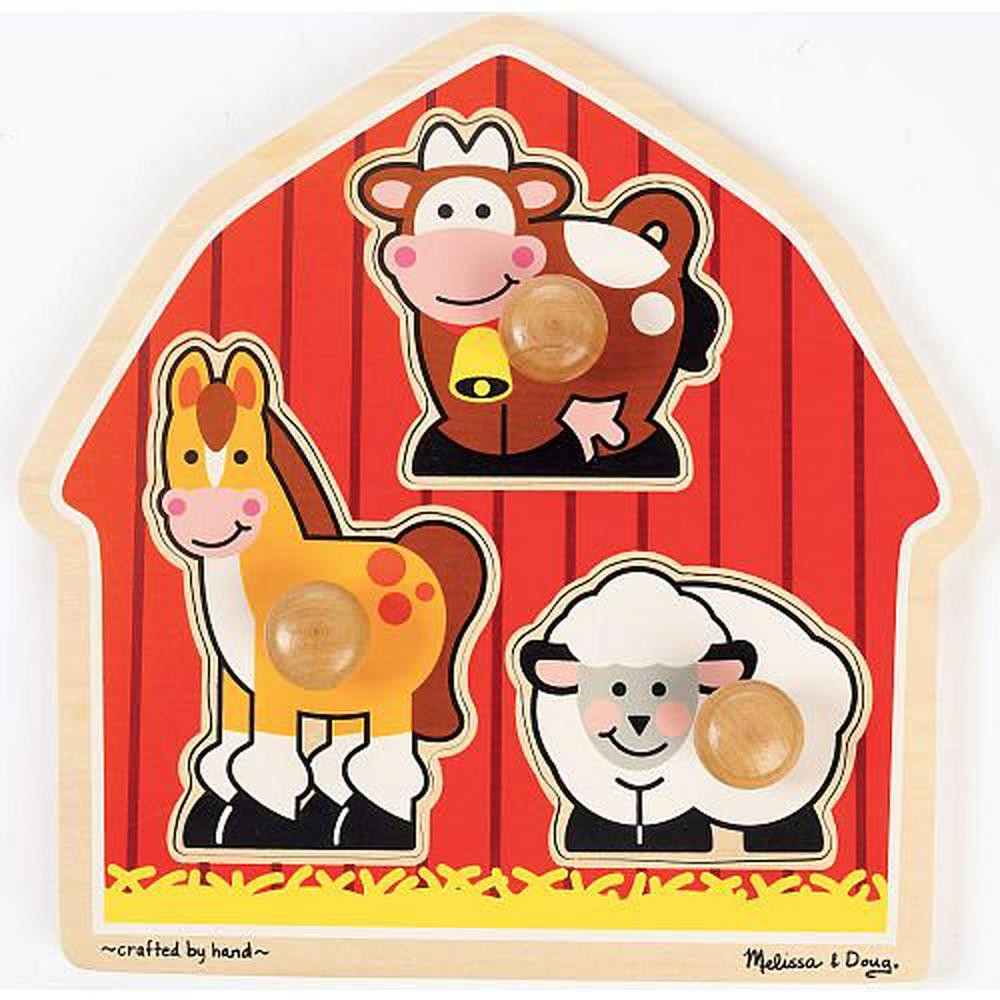 Barnyard Animals Jumbo Knob Puzzle