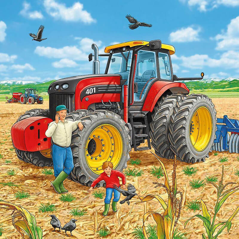 Big Machines by Frank Bayer 3x49pcs Puzzle