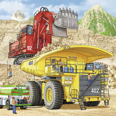 Big Machines by Frank Bayer 3x49pcs Puzzle