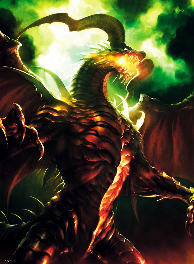 Black and Silver-Winged Bahamut (Glow in the Dark) 500pcs Puzzle