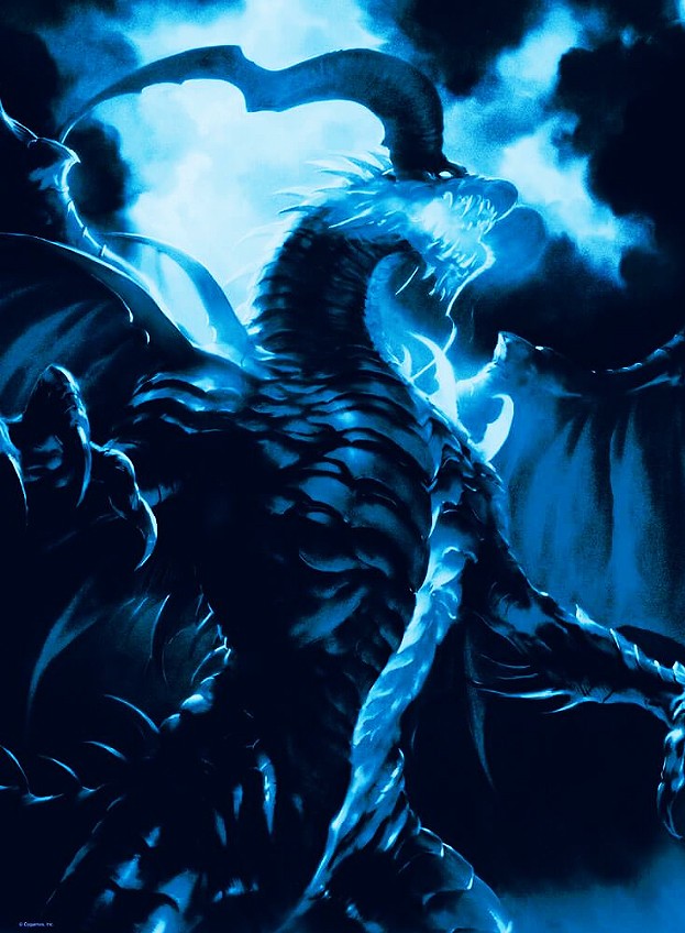 Black and Silver-Winged Bahamut (Glow in the Dark) 500pcs Puzzle