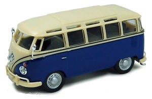 Cararama 1/43 VW Samba (Blue/White)