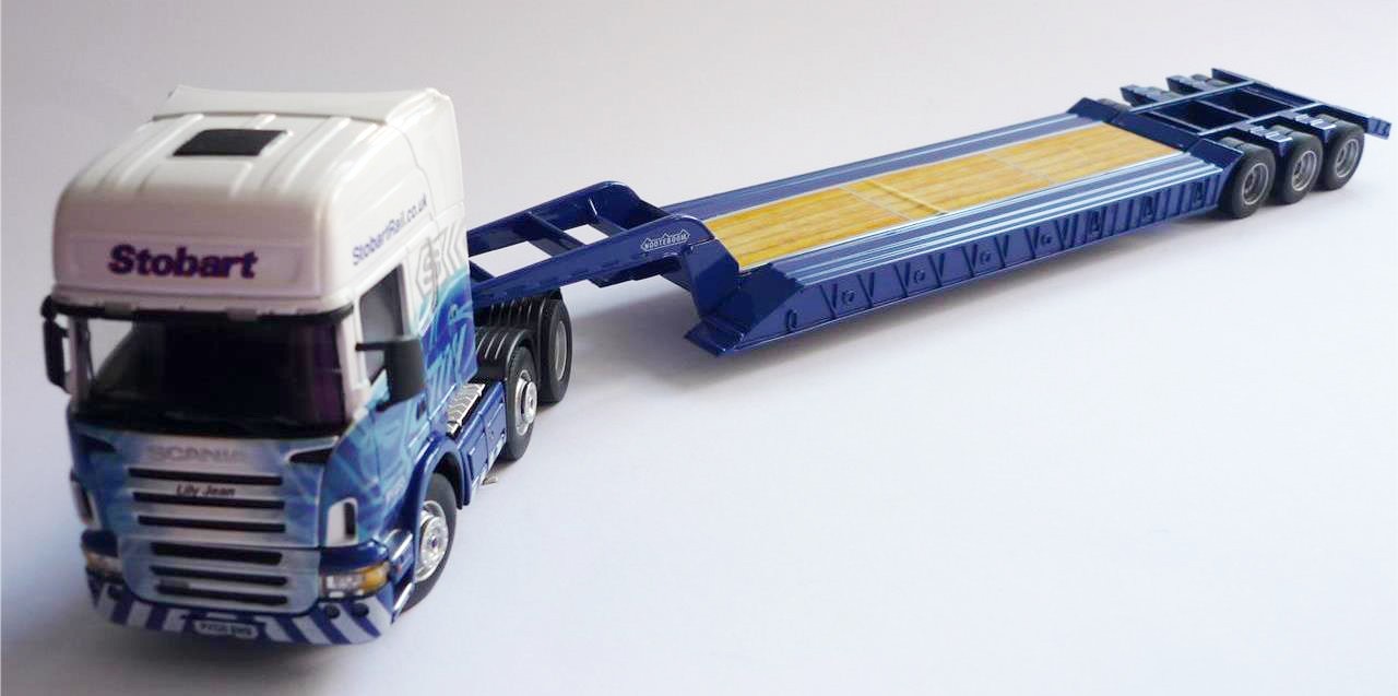 Cararama 1/50 Low Loader Stobart Rail