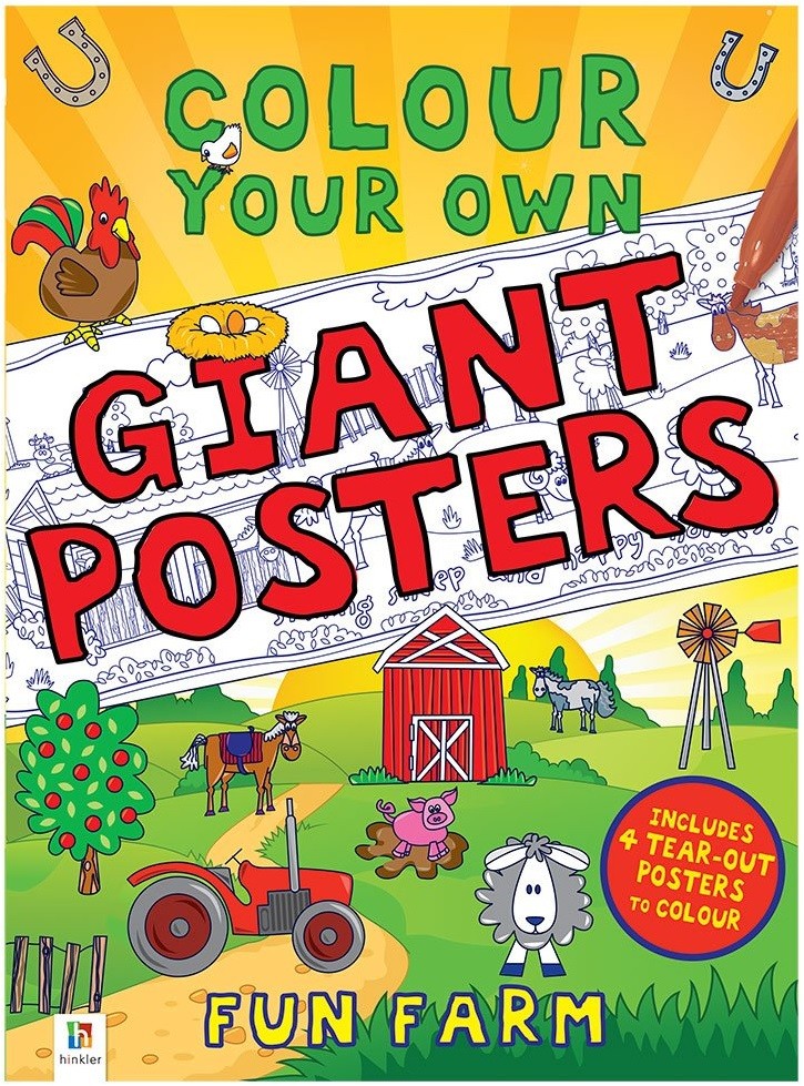 Colour Your Own Giant Posters: Fun Farm