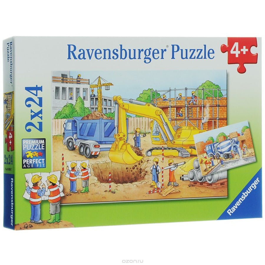 Construction Site 2x24pcs Puzzle