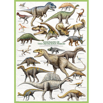 Dinosaurs of the Cretaceous Period 1000pc Puzzle