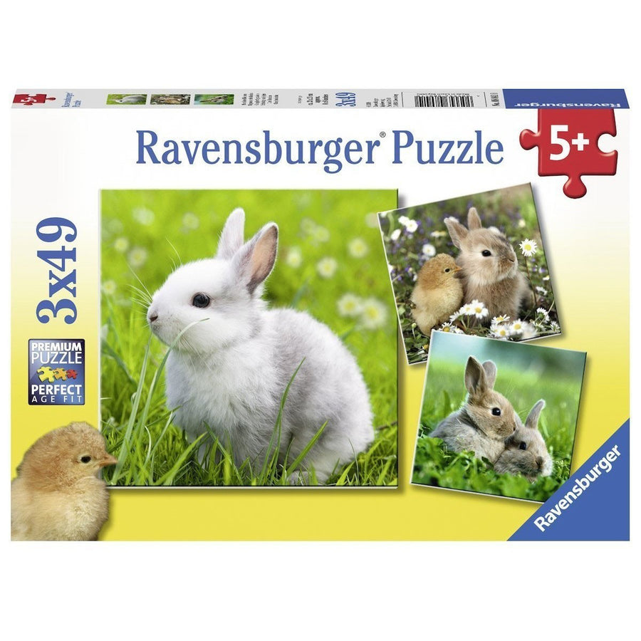 Cute Bunnies 3x49pcs Puzzle