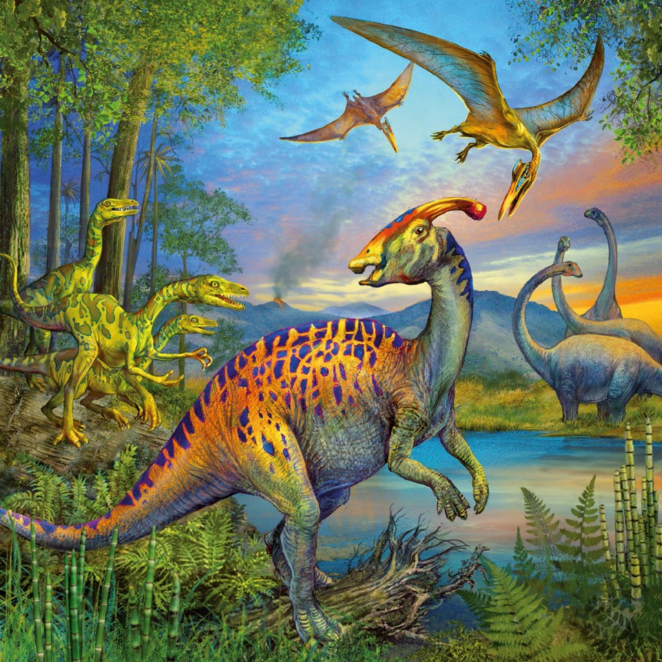 Dinosaur Fascination by Silvia Christoph 3x49pcs Puzzle
