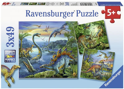 Dinosaur Fascination by Silvia Christoph 3x49pcs Puzzle