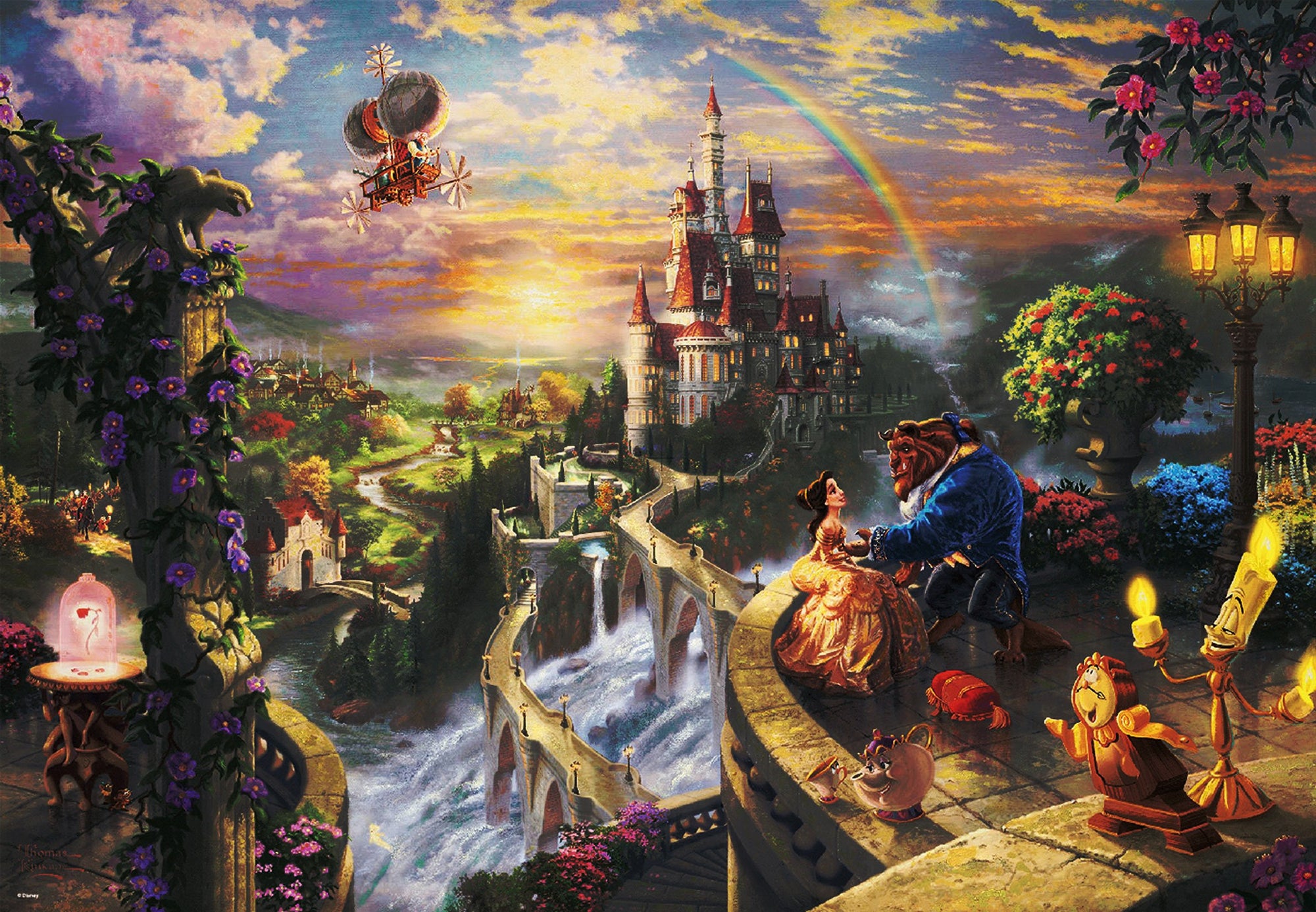 Disney Beauty & The Beast Falling in Love 1000pcs Puzzle