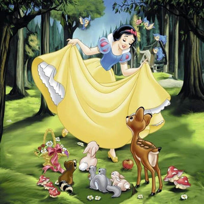 Disney Princess Snow White, Cinderella, Ariel 3x49pcs Puzzle
