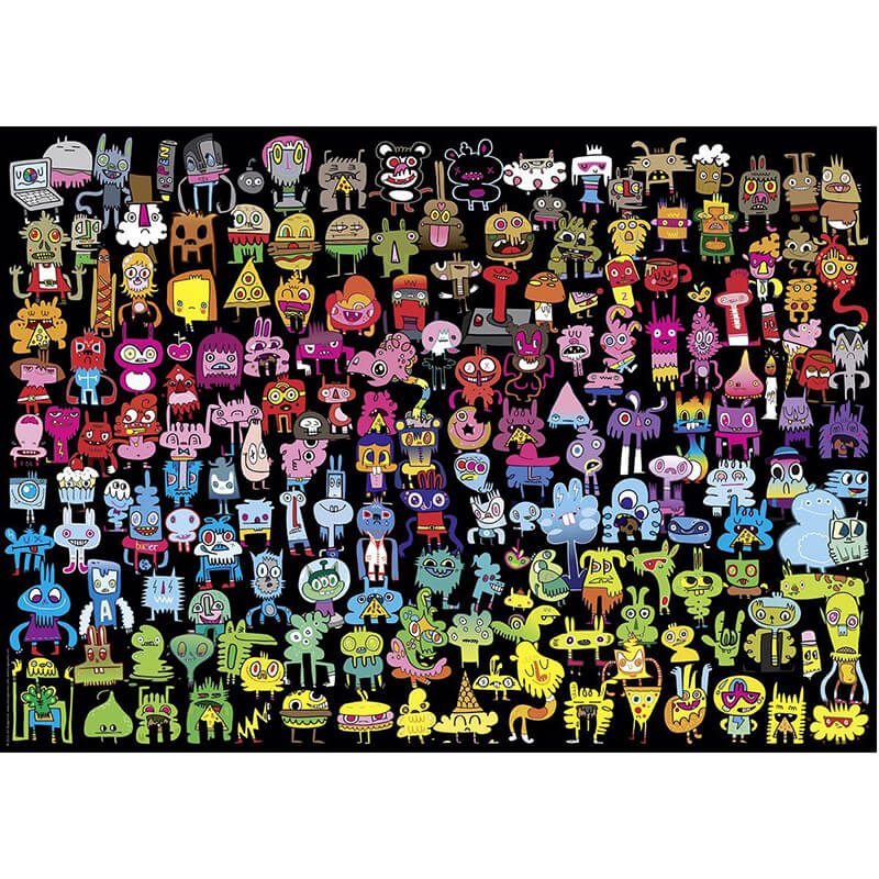 Doodle Rainbow by Jon Burgerman 1000pc Puzzle