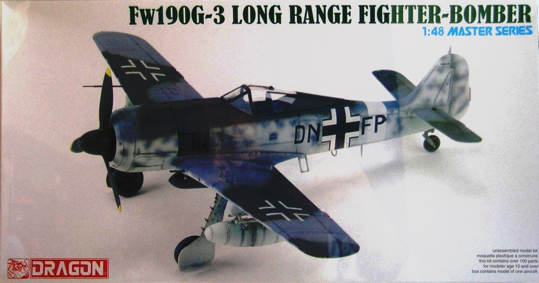 Dragon 1/48 Fw190G-3 Long Range Fighter Bomber Kit
