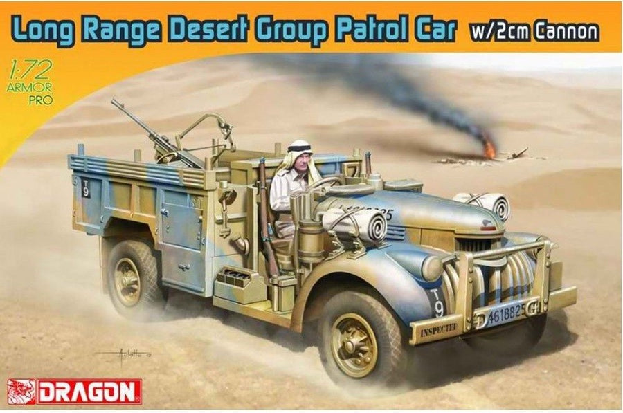 Dragon 1/72 Long Range Desert Group Patrol Car w/2cm Cannon Kit