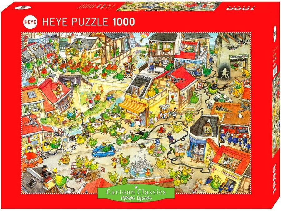 Dragontown by Marino Degano 1000pc Puzzle