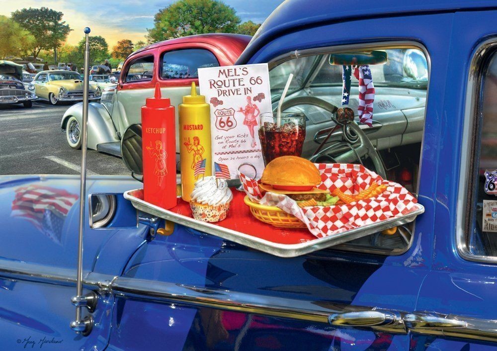 Drive-Thru Route 66 by Greg Giordano 500pcs Puzzle