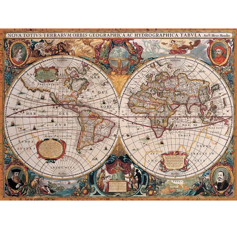Antique World Map 1000pc Puzzle