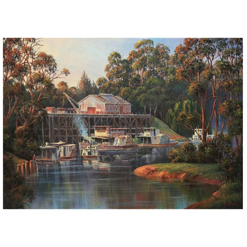 Echuca Riverboats by John Bradley 1000pcs Puzzle
